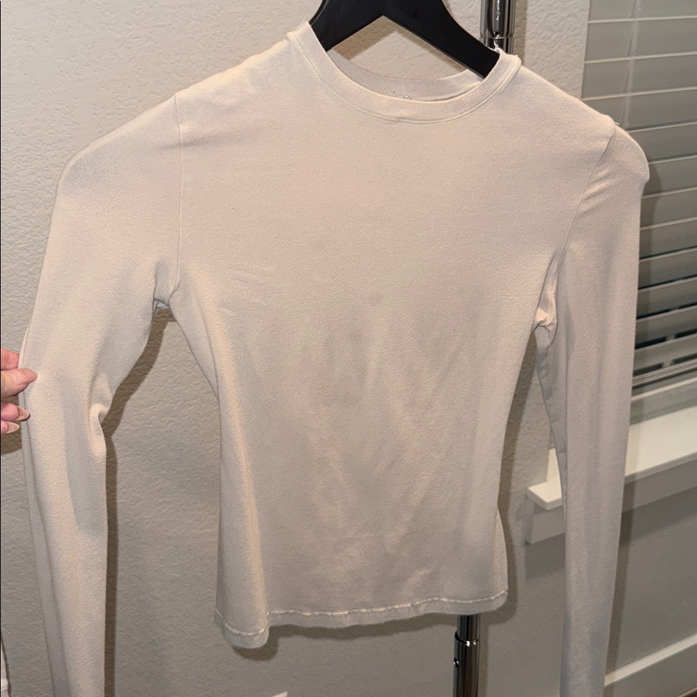 SKIMS Elegant Cream Long Sleeve Top